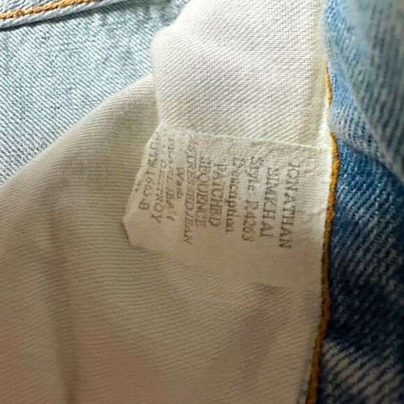 Jonathan Simkhai Embellished Pearl / Beaded distressed jeans NWOT 25 - Picture 8 of 12